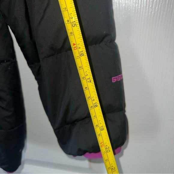 The North Face Primaloft Stow Puffer Jacket Girl XL TG Full Zip Black & Purpple - Picture 10 of 11